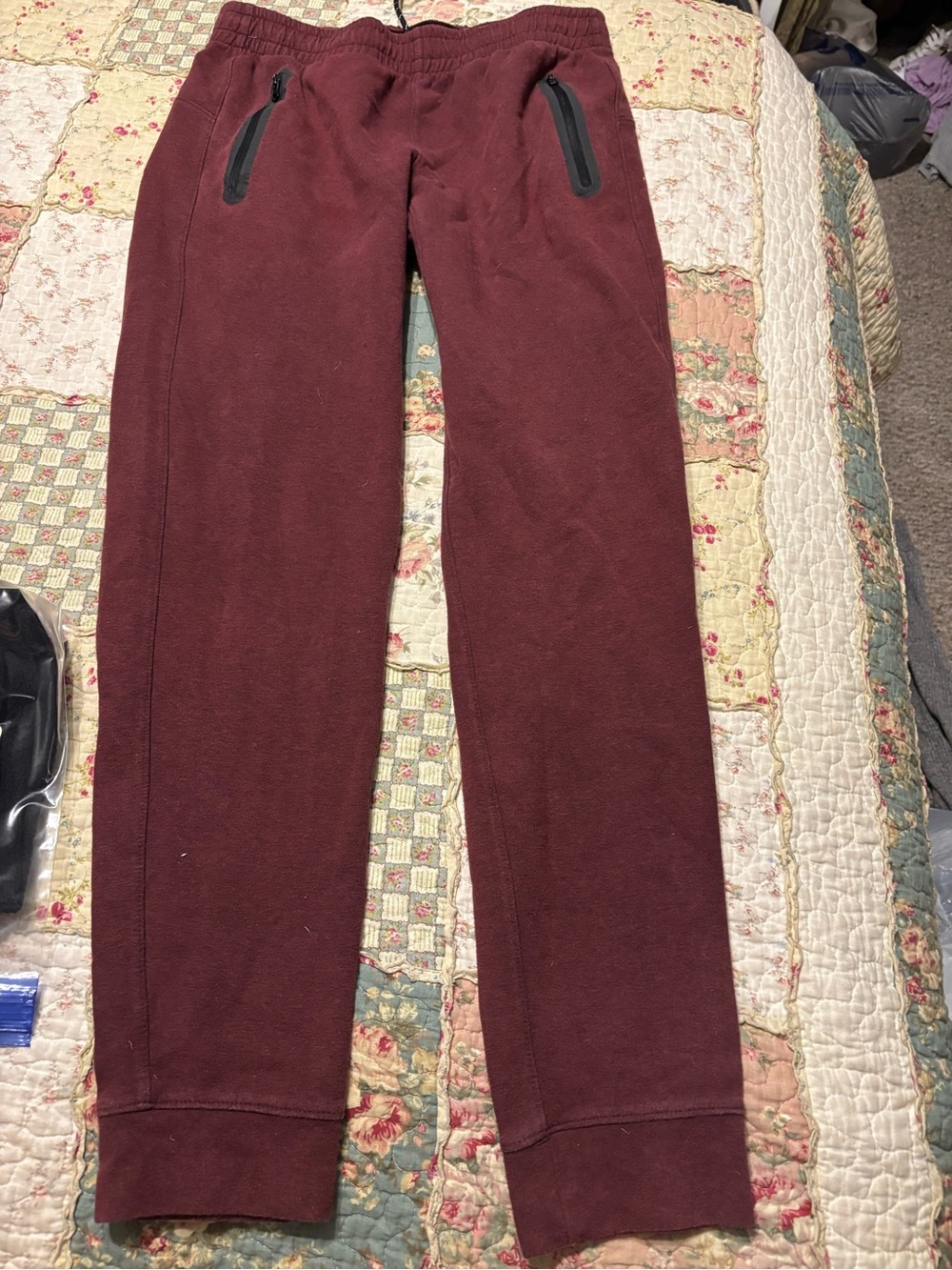 Old Navy Burgundy Fleece Jogger Sweatpants
